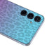 Cheetah Print Purple and Blue Galaxy A35 5G Skin